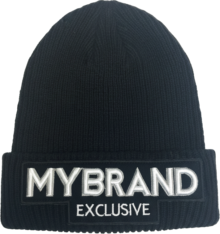 My Brand MBE LOGO BEANIE | BLACK Zwart