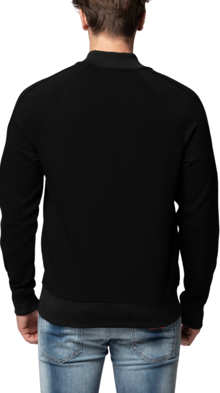 My Brand MB ESSENTIAL PIQUE BLACK BASEBALL JACKET | BLACK Zwart