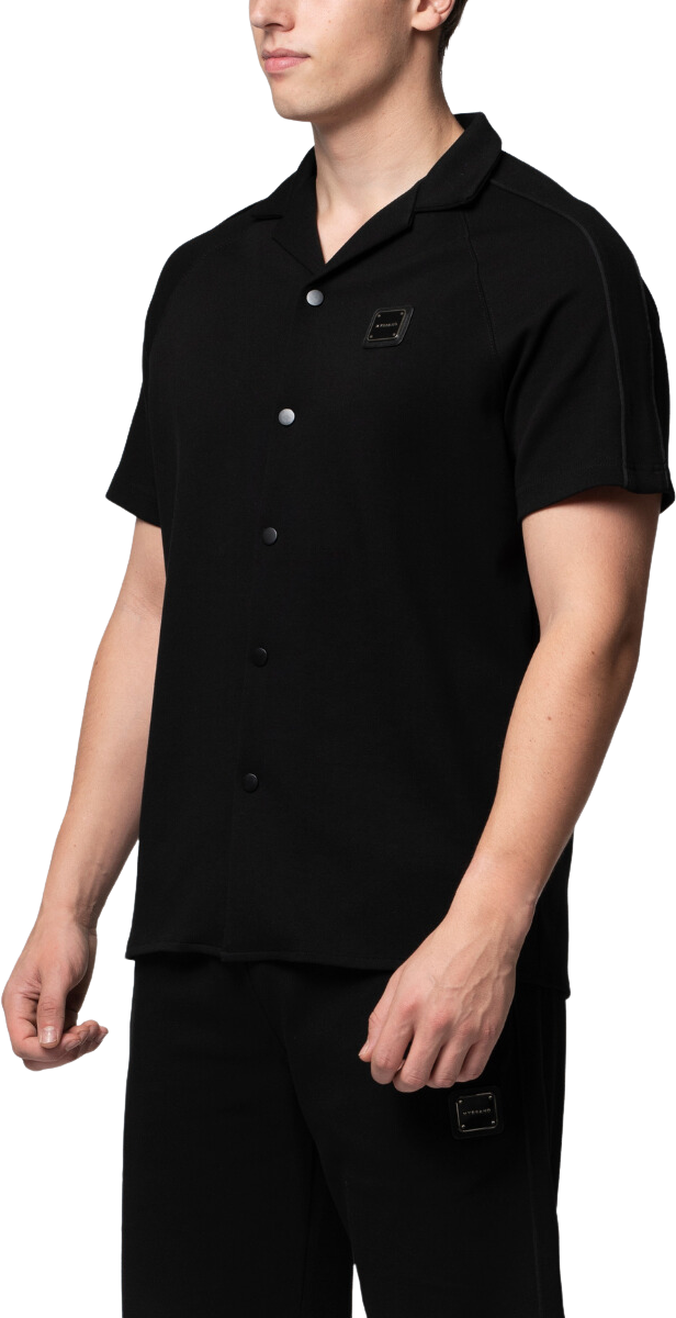 My Brand MB ESSENTIAL PIQUE BLACK BLOUSE | BLACK Zwart