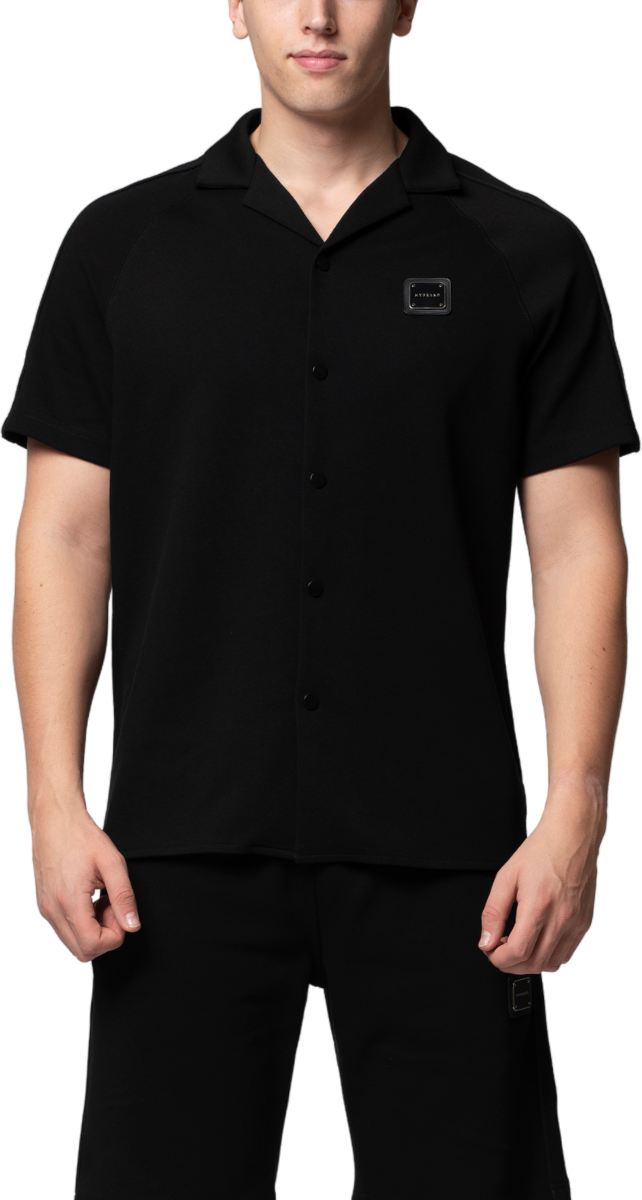 My Brand MB ESSENTIAL PIQUE BLACK BLOUSE | BLACK Zwart