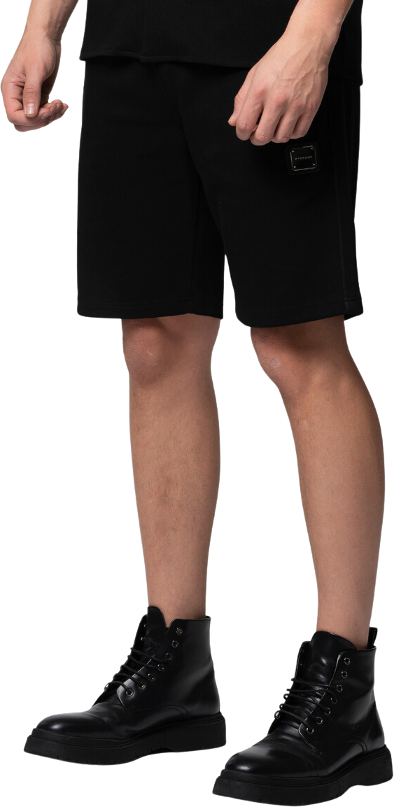 My Brand MB ESSENTIAL PIQUE BLACK SHORT | BLACK Zwart
