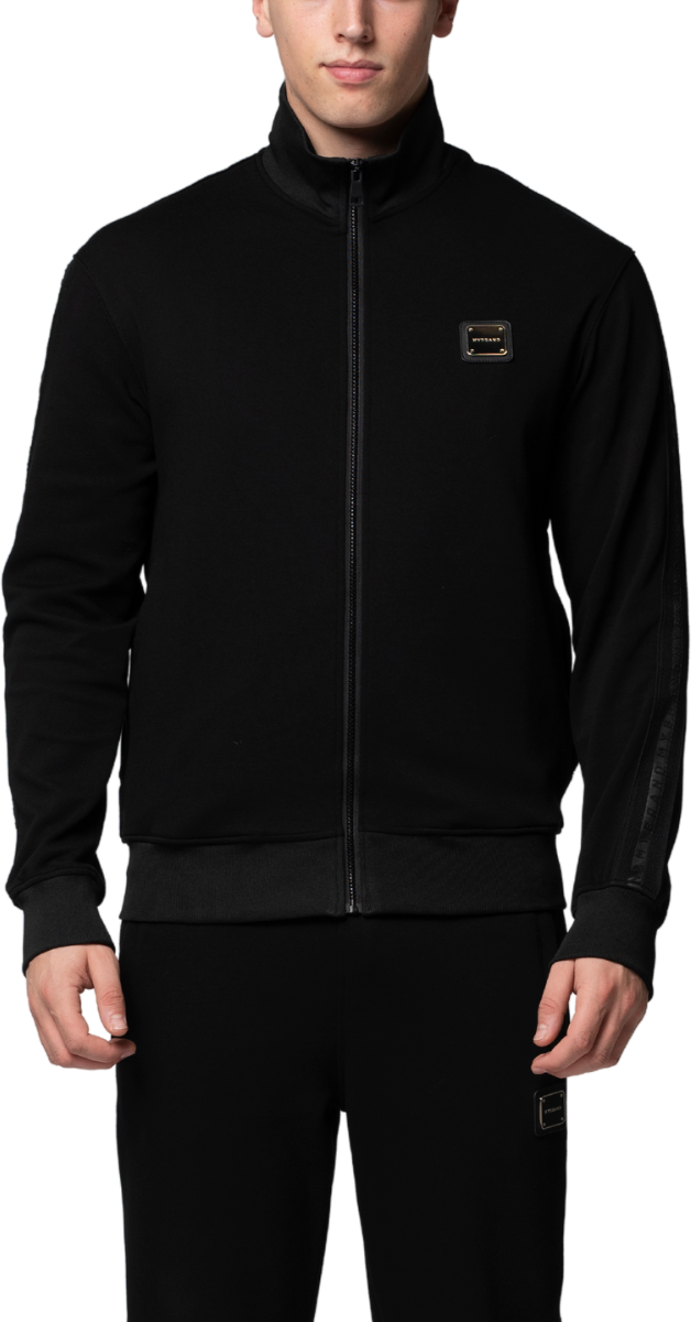 My Brand MB ESSENTIAL PIQUE BLACK TRACK JACKET | BLACK Zwart