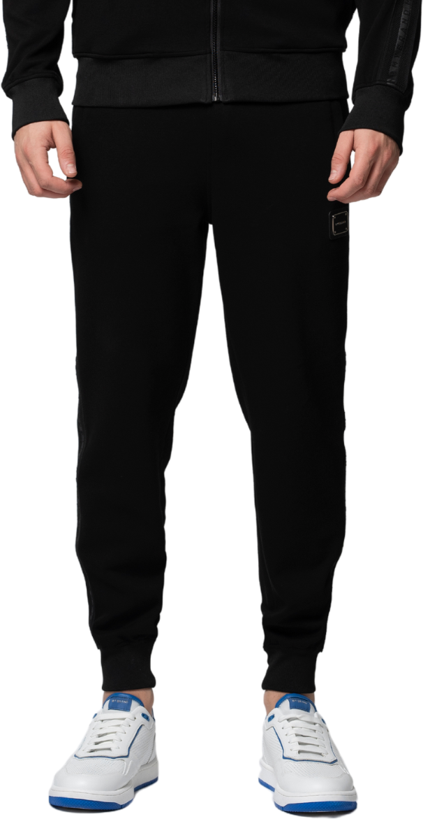 My Brand MB ESSENTIAL PIQUE BLACK TRACK PANTS | BLACK Zwart