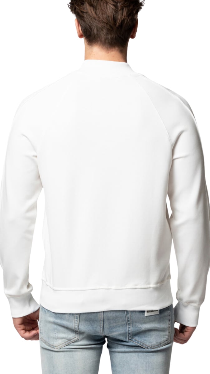 My Brand MB ESSENTIAL PIQUE WHITE BASEBALL JACKET | WHITE Wit