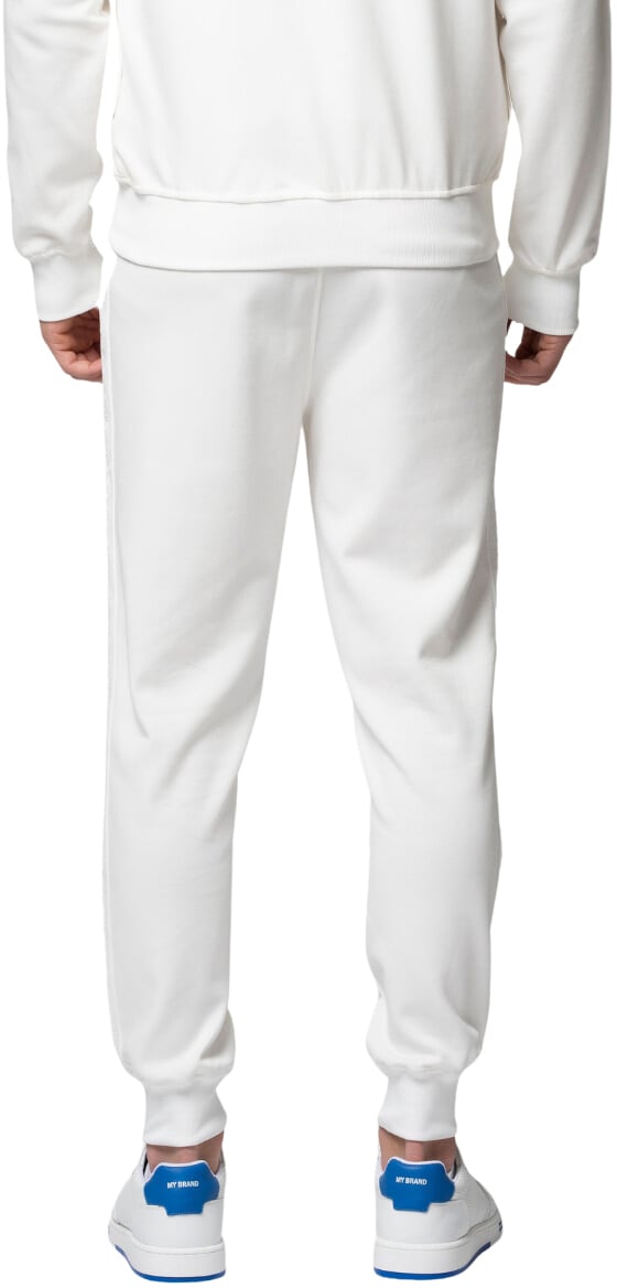 My Brand MB ESSENTIAL PIQUE WHITE TRACK PANTS | WHITE Wit