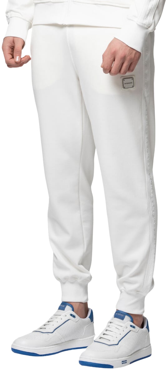 My Brand MB ESSENTIAL PIQUE WHITE TRACK PANTS | WHITE Wit
