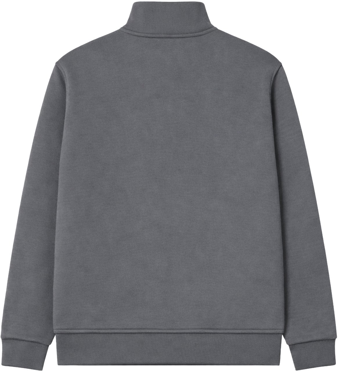 My Brand MB ESSENTIALS HALF ZIP SWEATER | DARK GREY Grijs