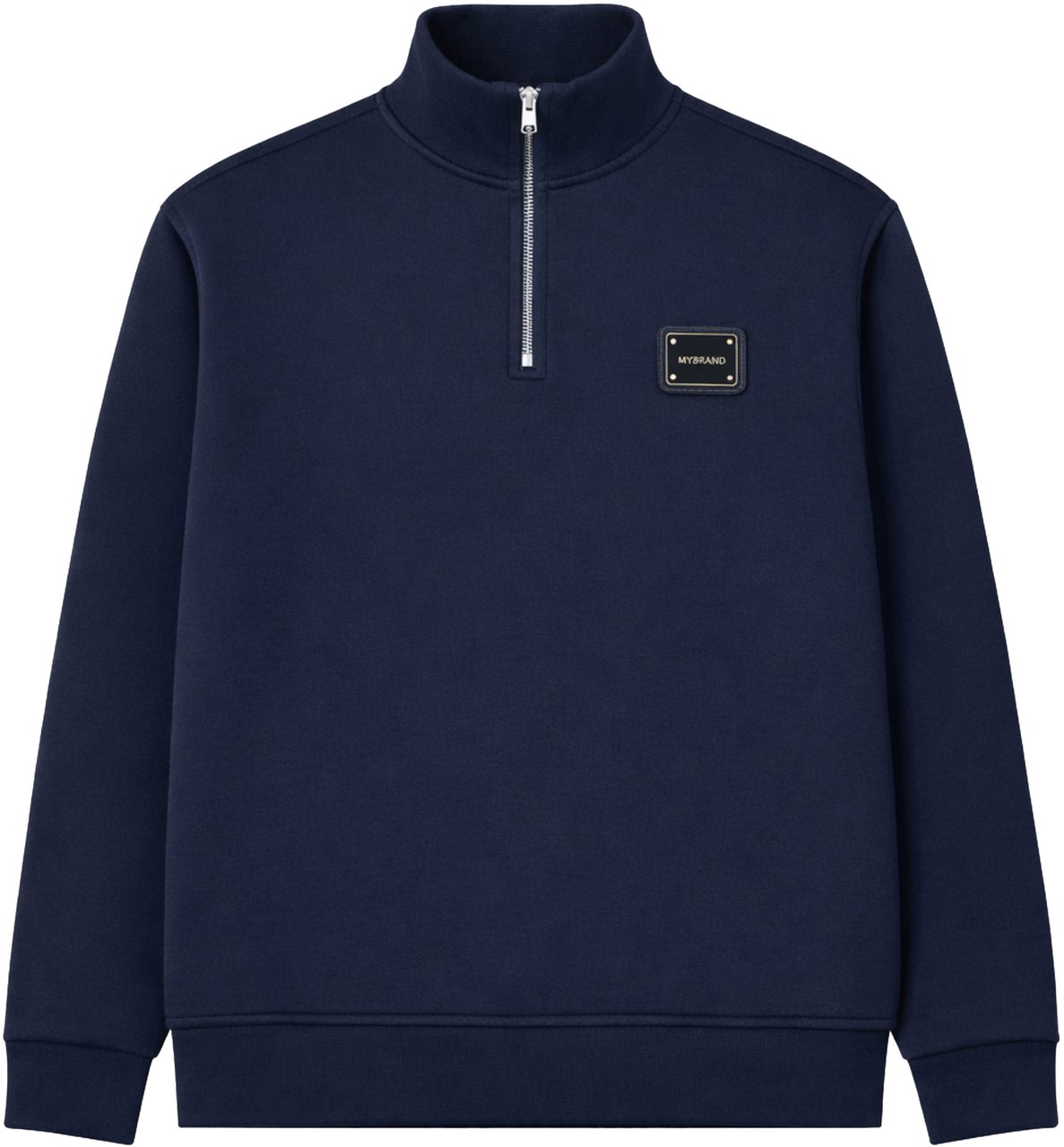My Brand MB ESSENTIALS HALF ZIP SWEATER | NAVY Blauw