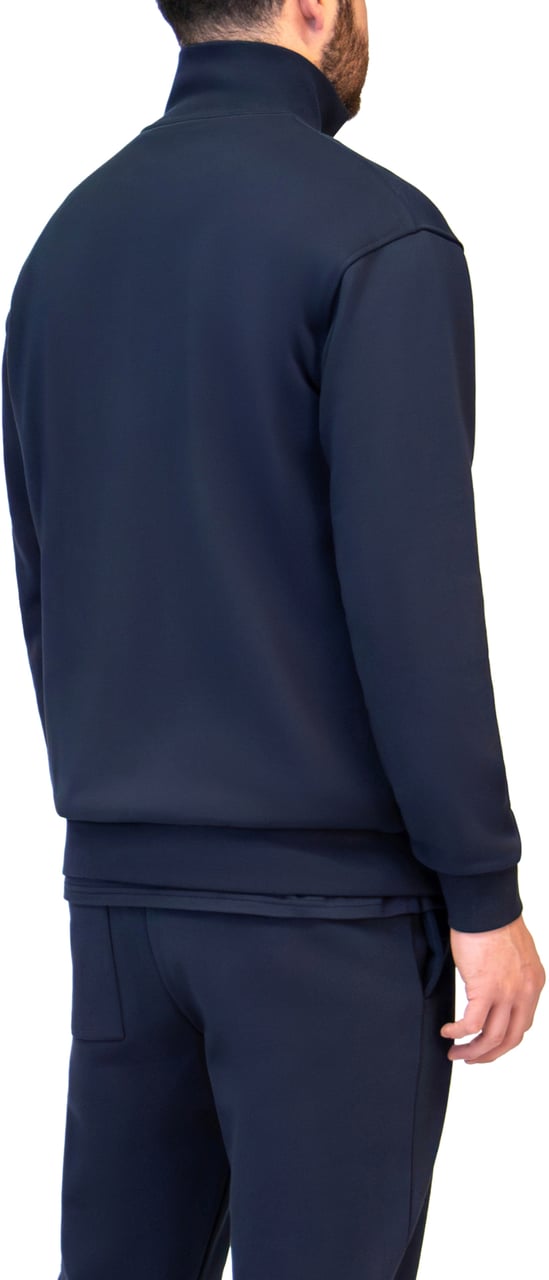 My Brand MB ESSENTIALS HALF ZIP SWEATER | NAVY Blauw