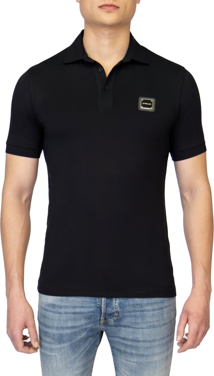 My Brand MB ESSENTIALS POLO | BLACK Zwart
