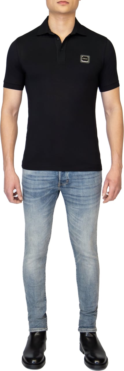 My Brand MB ESSENTIALS POLO | BLACK Zwart