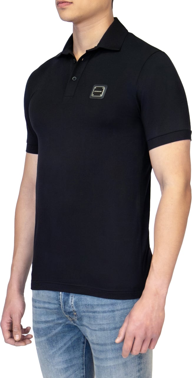 My Brand MB ESSENTIALS POLO | BLACK Zwart