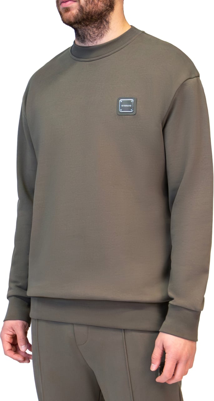 My Brand MB ESSENTIALS SWEATER | KHAKI Groen