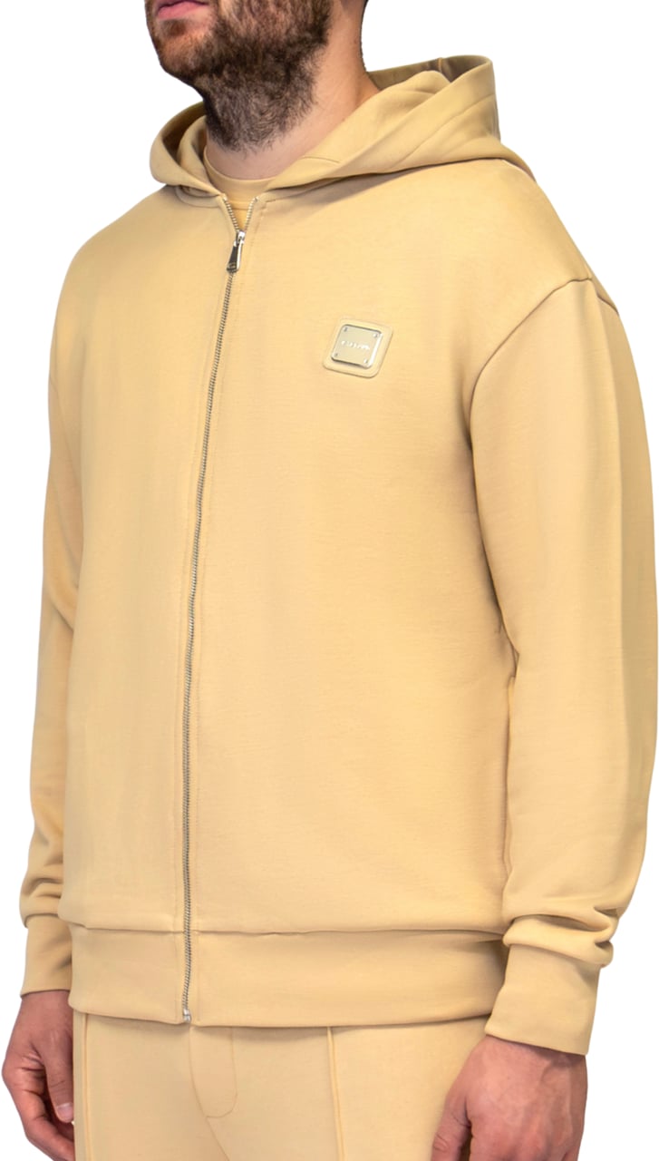 My Brand MB ESSENTIALS ZIP HOODIE | BEIGE Beige