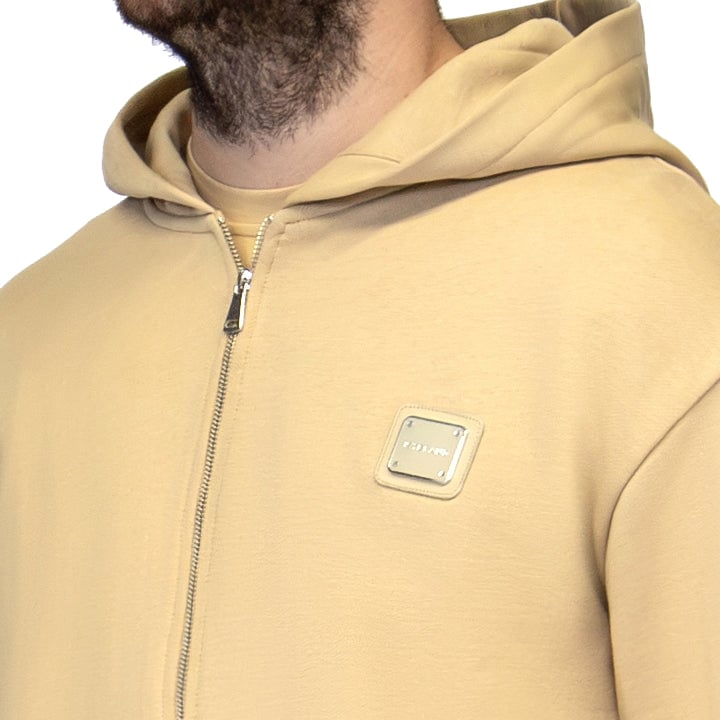 My Brand MB ESSENTIALS ZIP HOODIE | BEIGE Beige