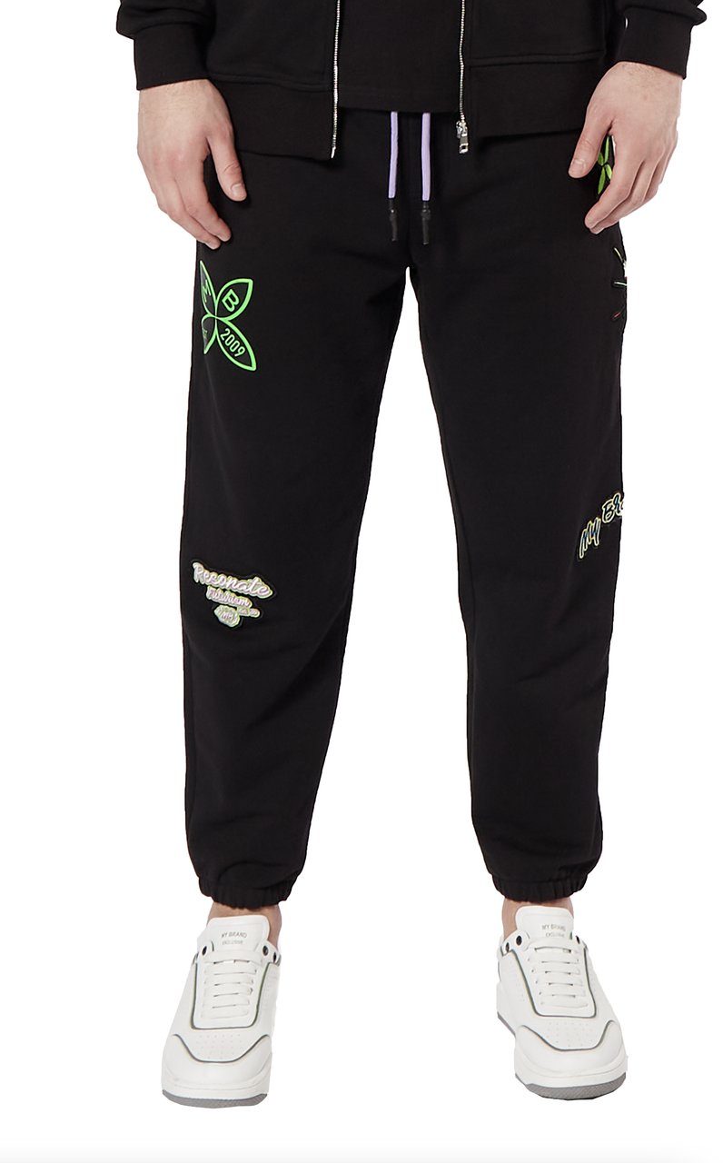 My Brand MB FUNKY PATCHES JOGGING | BLACK Zwart