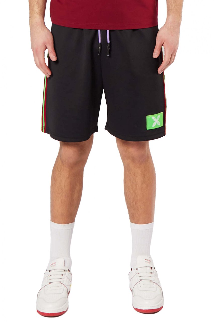 My Brand MB GREEN TAPING SHORT | BLACK Zwart
