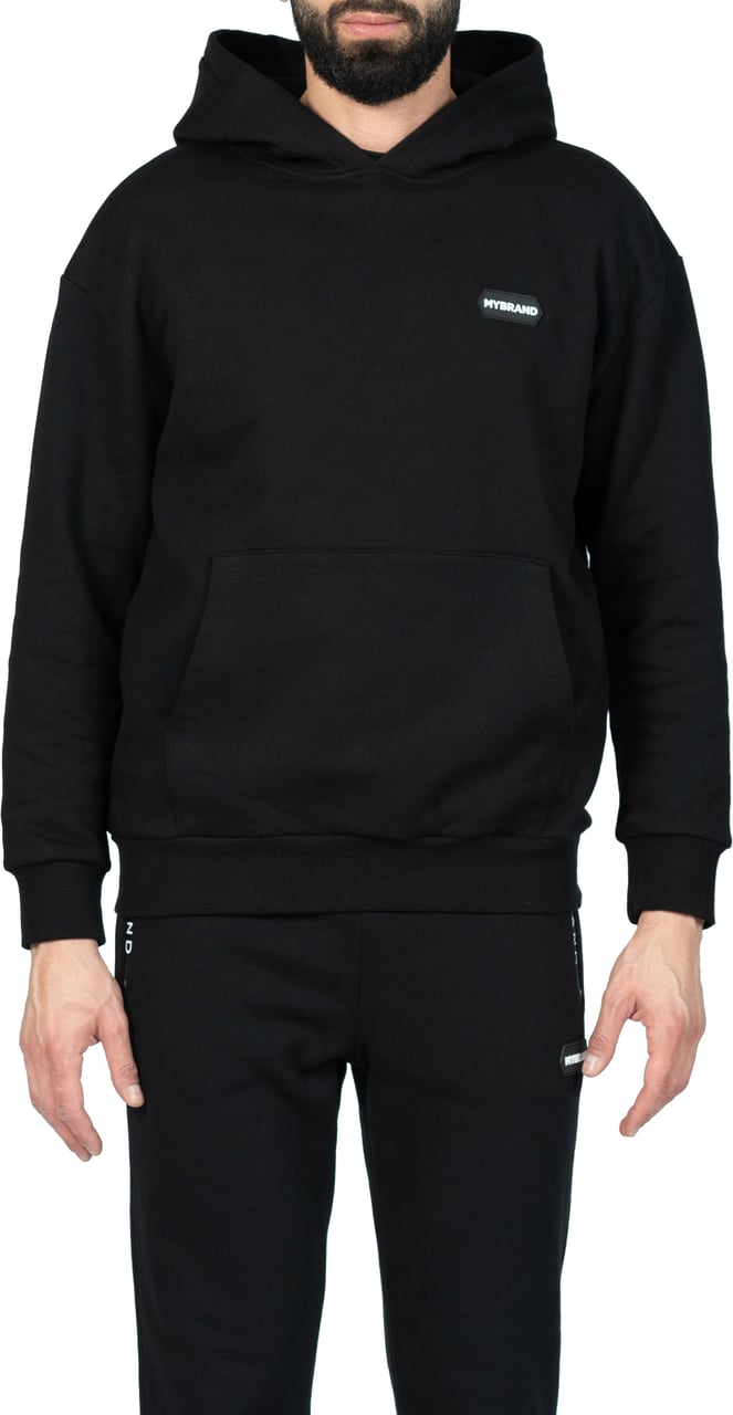 My Brand MB HEXAGON PATCH HOODIE BLA | BLACK Zwart