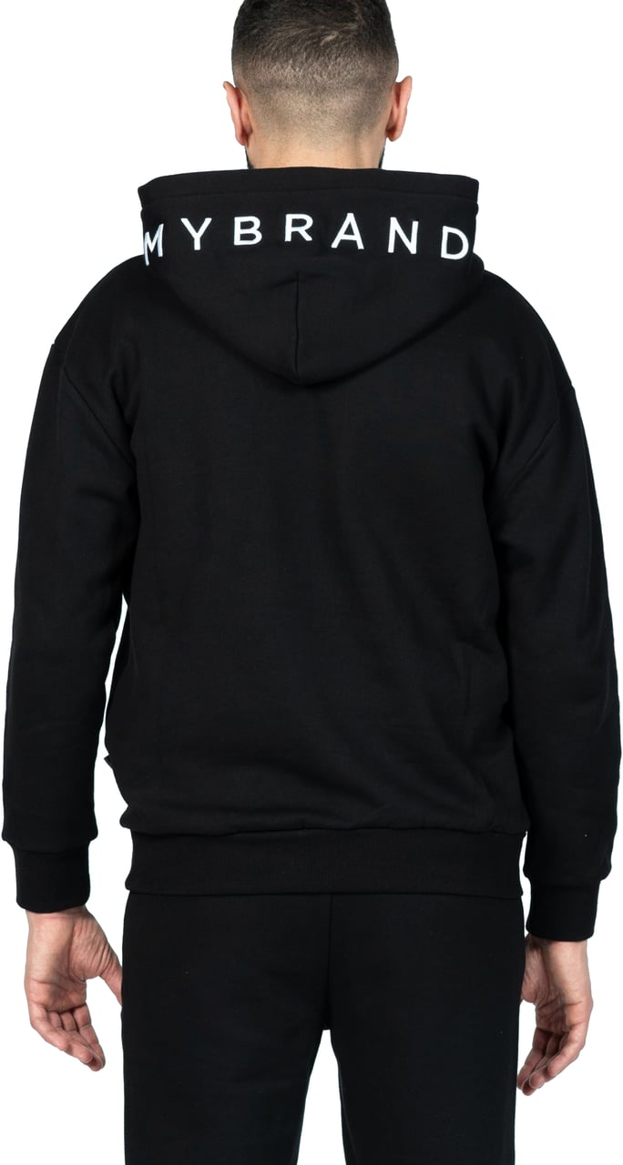 My Brand MB HEXAGON PATCH HOODIE BLA | BLACK Zwart