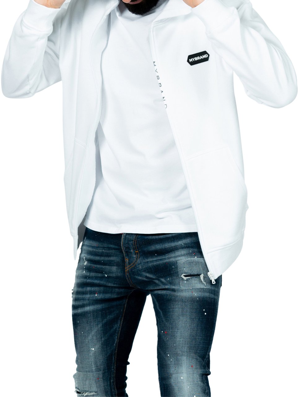 My Brand MB HEXAGON PATCH JACKET WHI | WHITE Wit