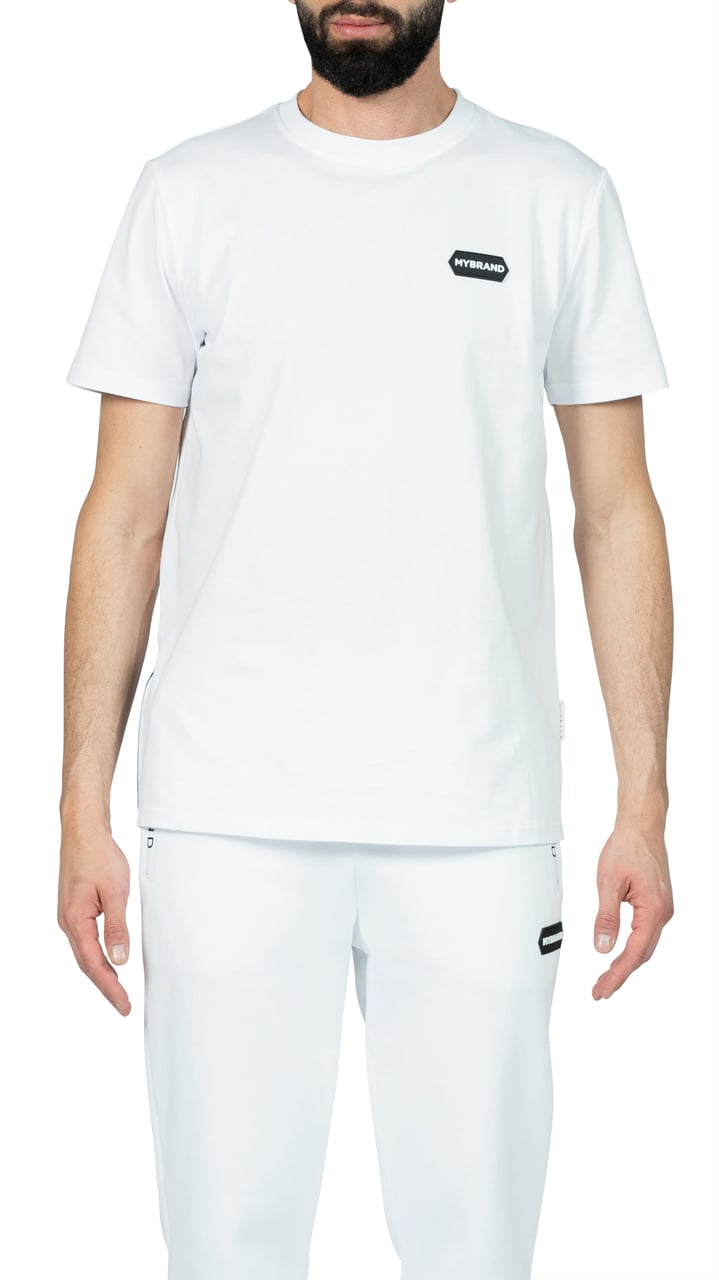 My Brand MB HEXAGON PATCH T-SHIRT WH | WHITE Wit