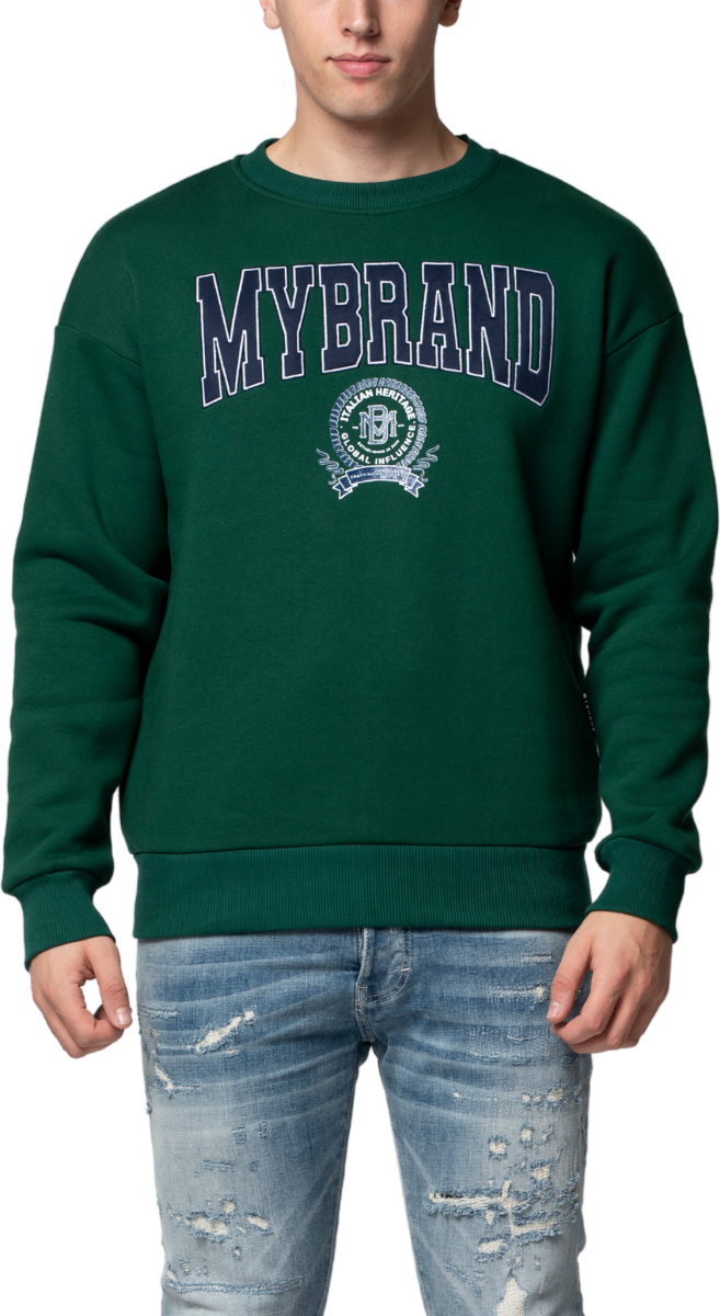 My Brand MB ITALIAN HERITAGE GLOBAL SWEATER | GREEN Groen