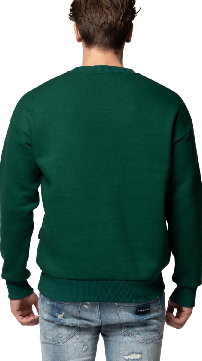 My Brand MB ITALIAN HERITAGE GLOBAL SWEATER | GREEN Groen