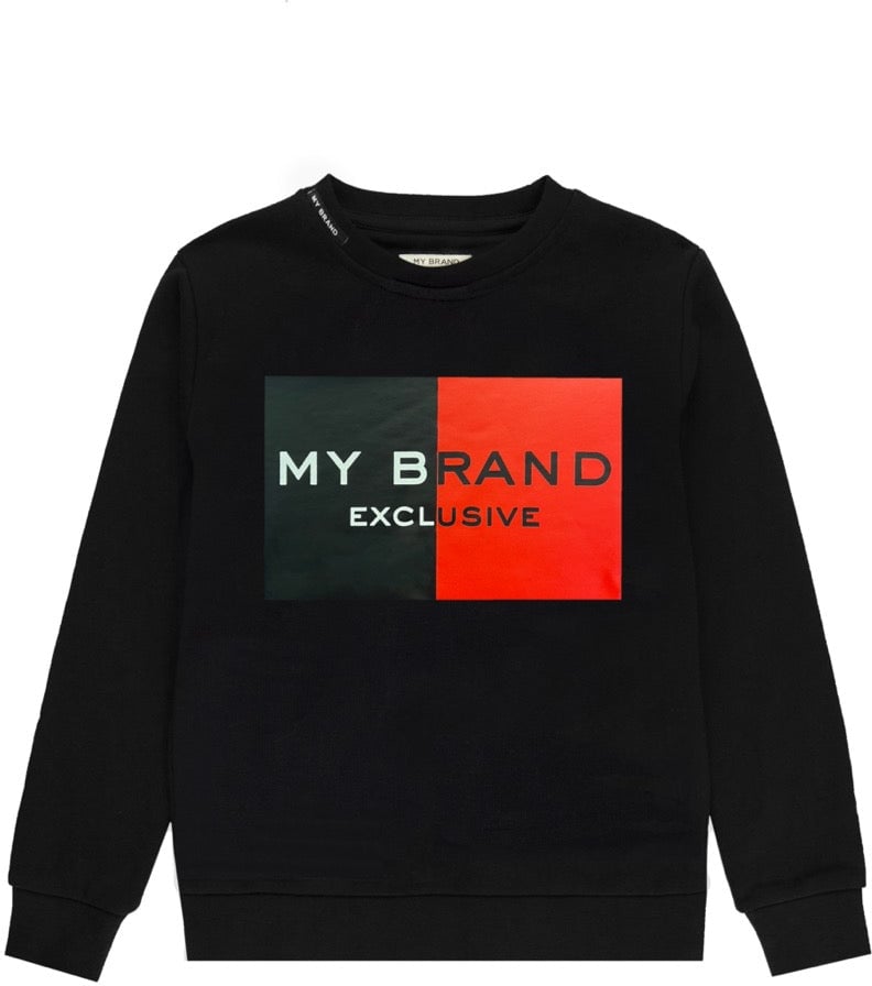 My Brand Mb Logo Sweater Black | BLACK Zwart