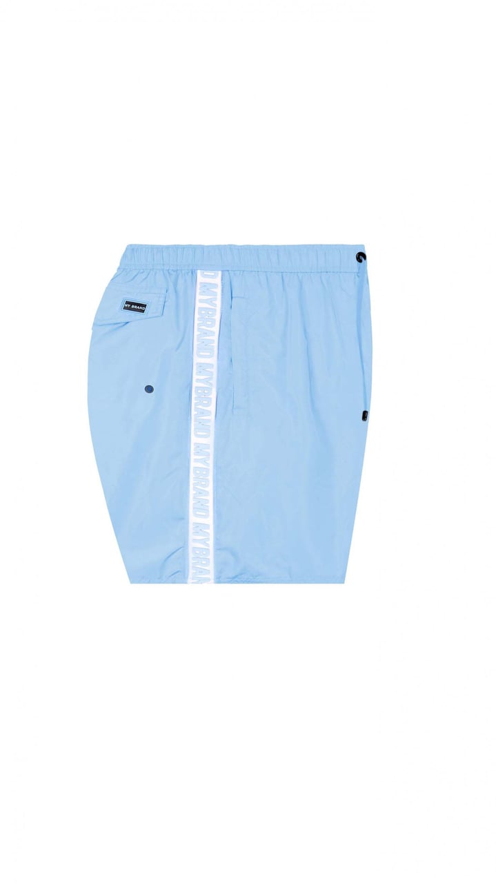 My Brand MB Logo Taping Short Blue Fish | BLUE Blauw
