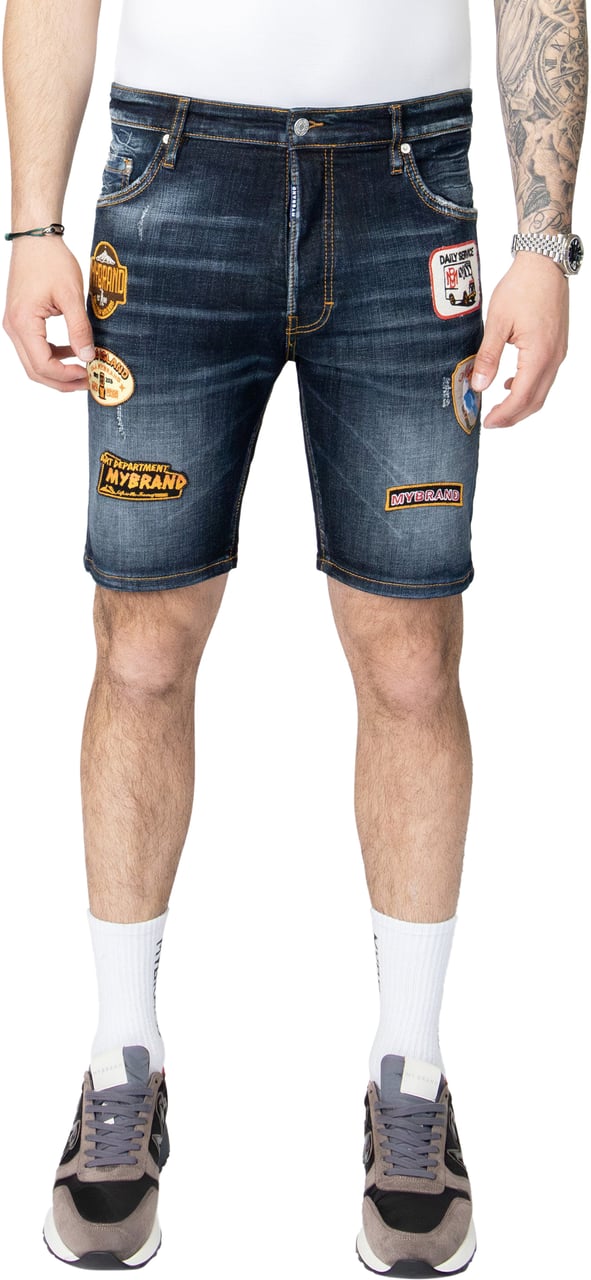 My Brand MB PATCH SHORT JEANS | DENIM Blauw