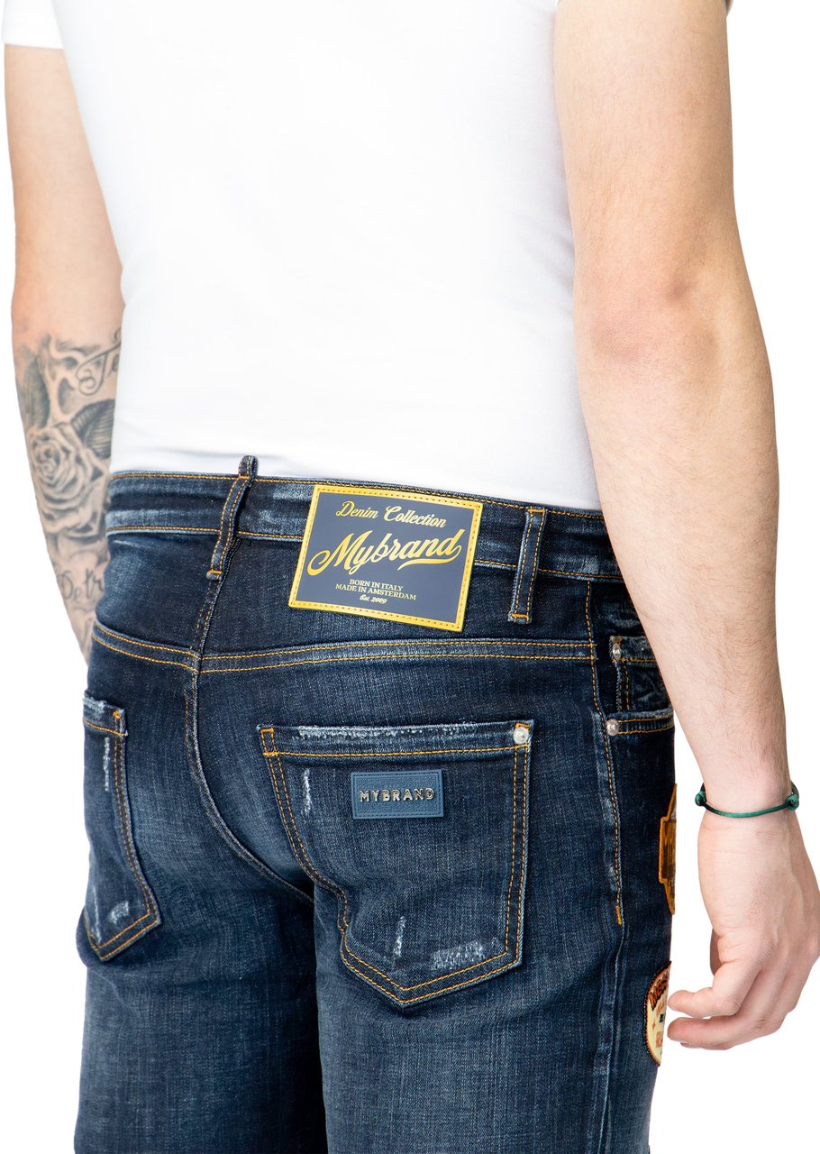 My Brand MB PATCH SHORT JEANS | DENIM Blauw