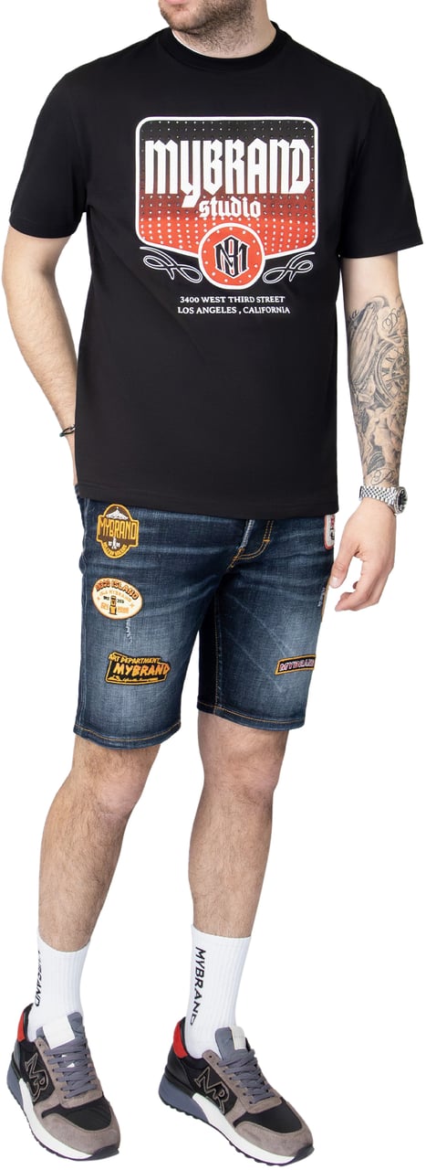 My Brand MB PATCH SHORT JEANS | DENIM Blauw