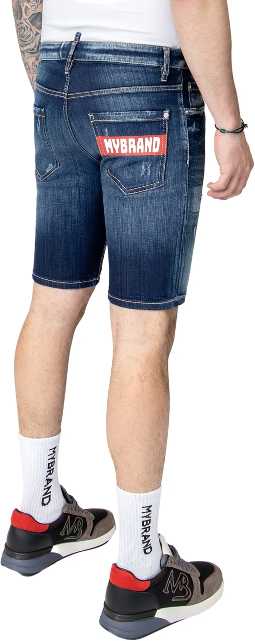 My Brand MB RED BAR SHORT JEANS | DENIM Blauw