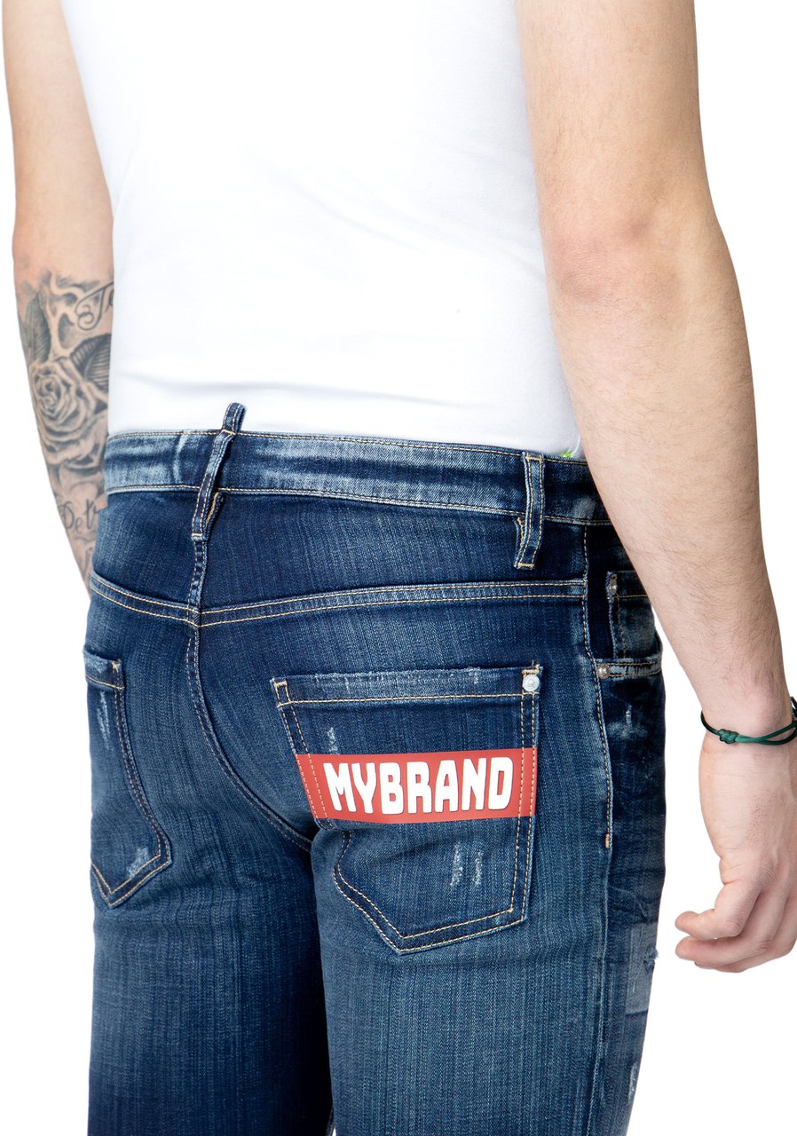My Brand MB RED BAR SHORT JEANS | DENIM Blauw