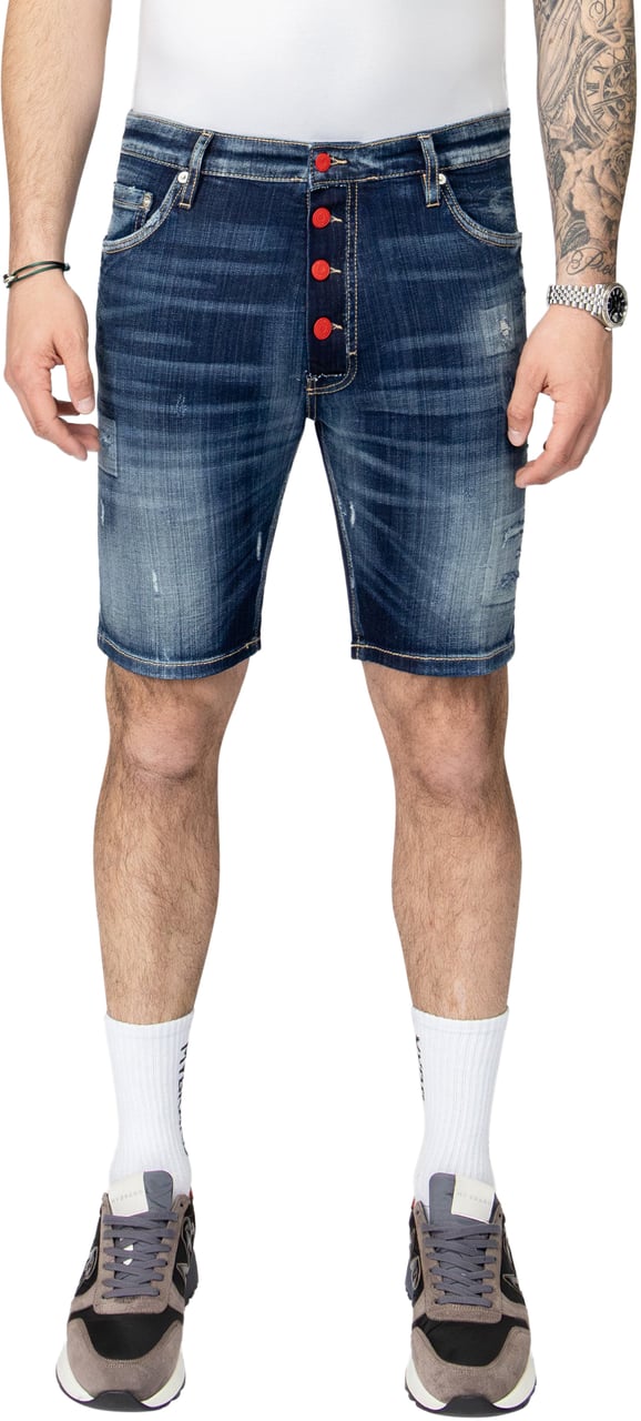 My Brand MB RED BAR SHORT JEANS | DENIM Blauw