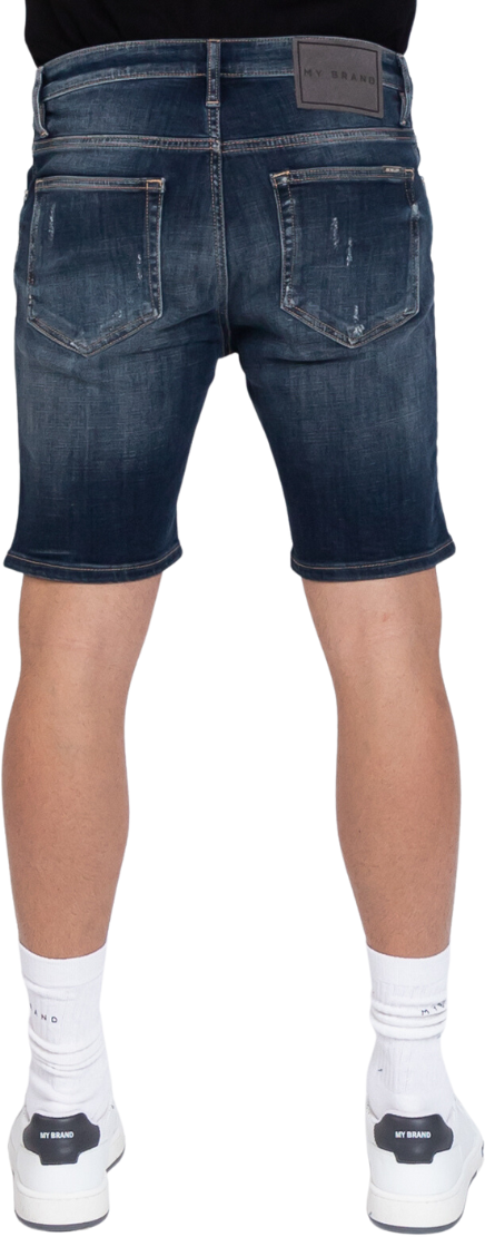 My Brand MB Skinny Blue Short Jeans Destroyed | DENIM Blauw