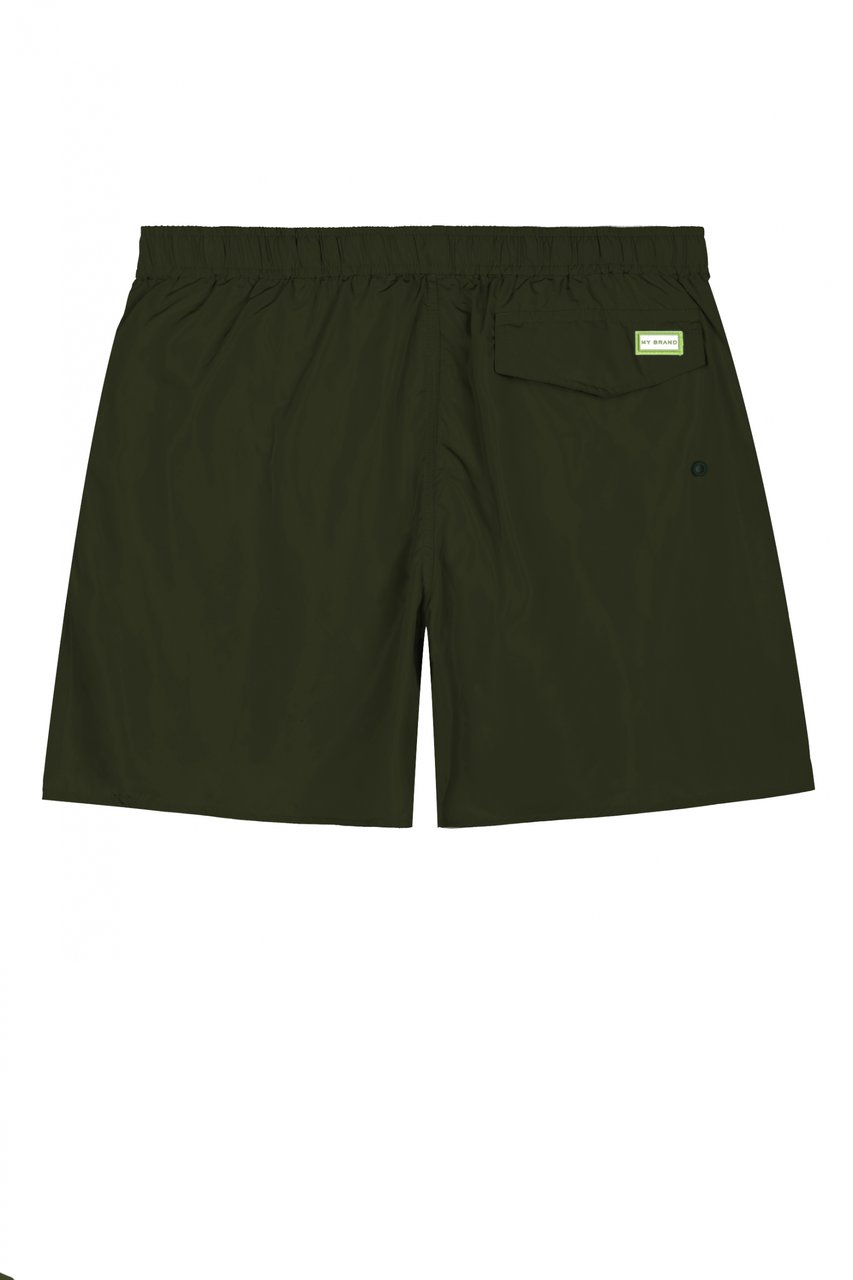 My Brand MB Stripes Gradient Swimshort Military Green | ARMY Groen