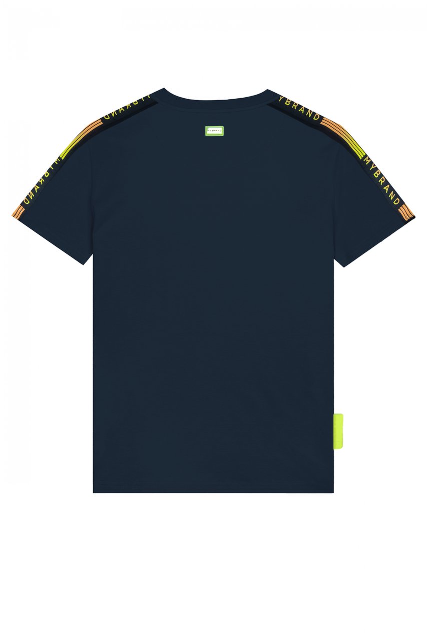 My Brand MB STRIPES GRADIENT T-SHI | NAVY Blauw