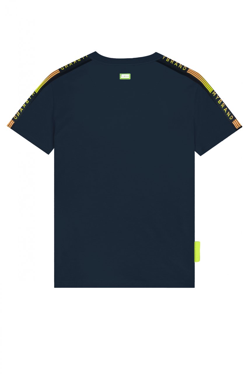 My Brand MB STRIPES GRADIENT T-SHI | NAVY Blauw