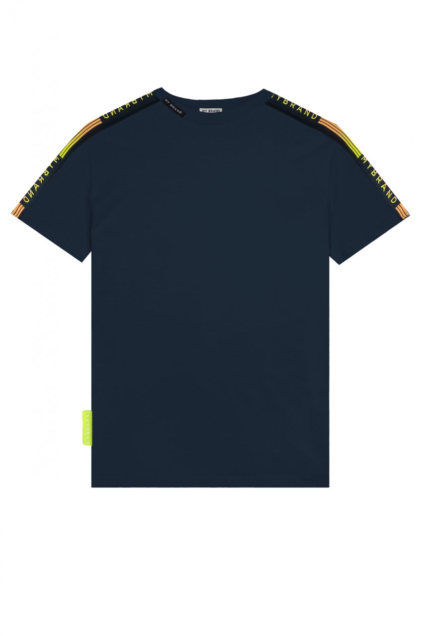 My Brand MB STRIPES GRADIENT T-SHI | NAVY Blauw