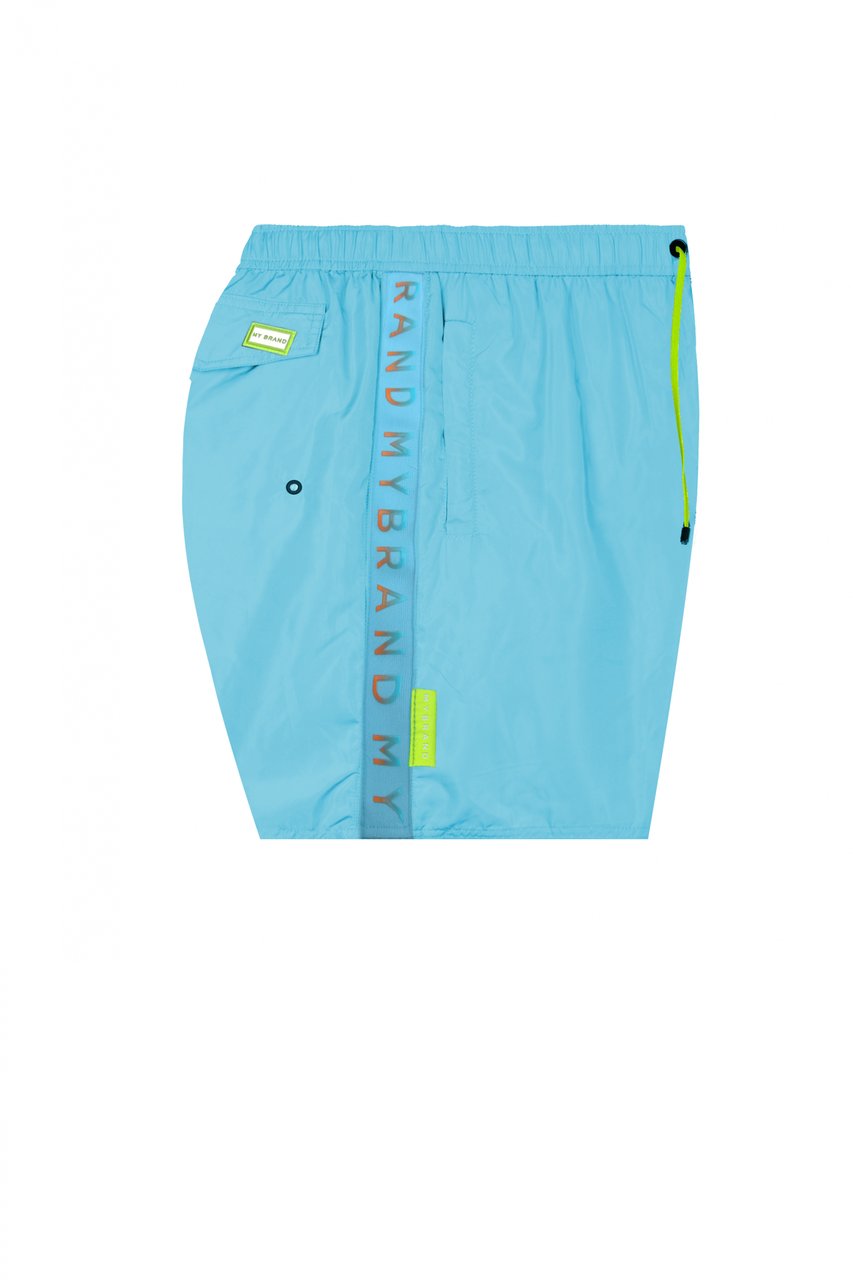 My Brand MB TAPING GRADIENT SHORT | BLUE Blauw