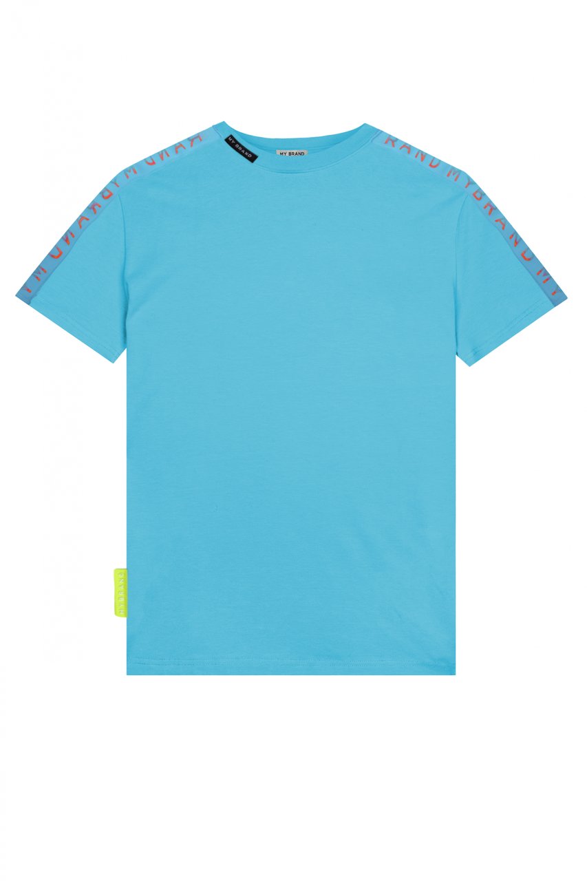 My Brand MB TAPING GRADIENT T-SHIR | BLUE Blauw