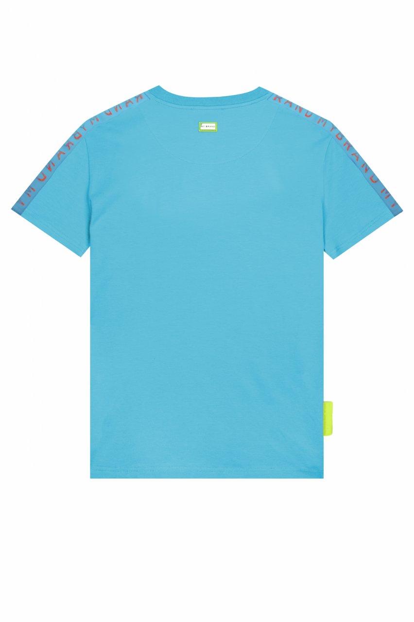 My Brand MB TAPING GRADIENT T-SHIR | BLUE Blauw