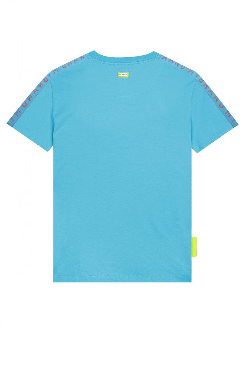 My Brand MB TAPING GRADIENT T-SHIR | BLUE Blauw