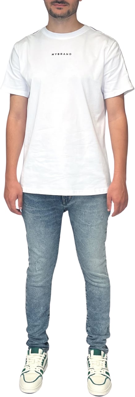 My Brand MB TAPING SHIRT WHITE BLACK | WHITE Wit
