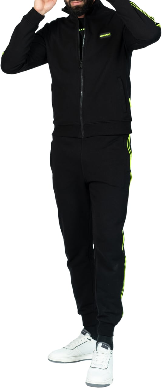 My Brand MB TAPING TRACKSUIT BLACK N.YELLOW | BLACK - NEONYELLOW Zwart