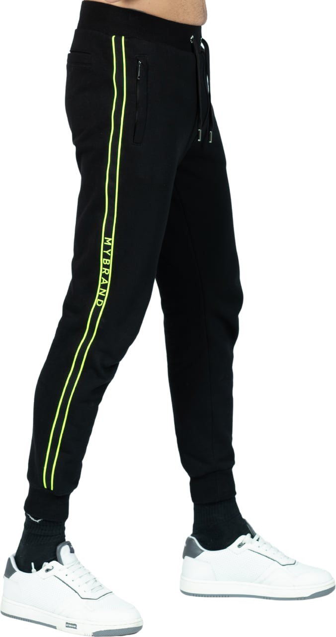 My Brand MB TAPING TRACKSUIT BLACK N.YELLOW | BLACK - NEONYELLOW Zwart