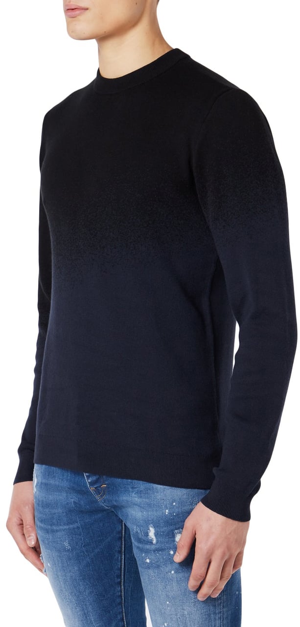My Brand M Gradient Spray Sweater | BLUE Blauw