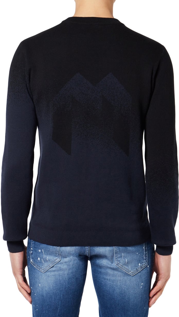 My Brand M Gradient Spray Sweater | BLUE Blauw