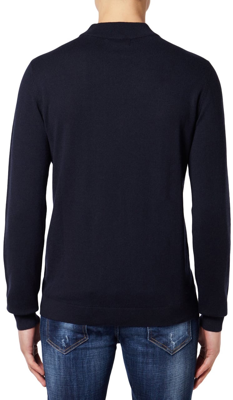 My Brand M Mock Neck Sweater | BLUE Blauw